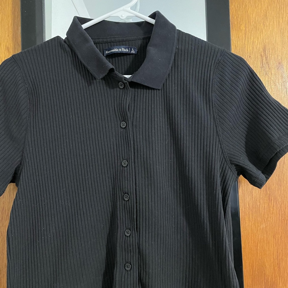 Abercrombie black shirt size L